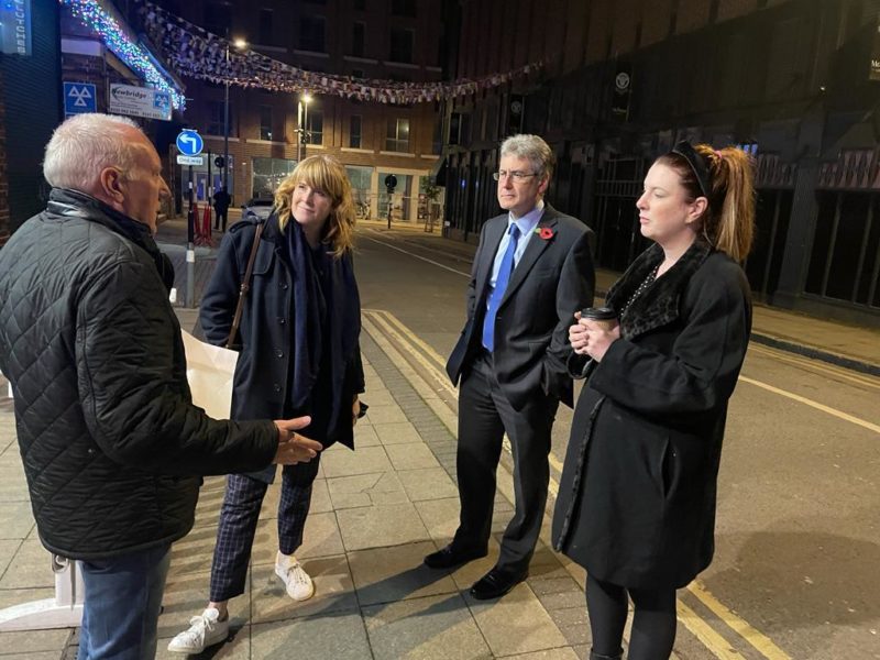 Sarah Jones, Simon Foster and Nicky Brennan spoke to nightclub owners about how Southside BID were working to protect vulnerable patrons following an increase in drink spiking.