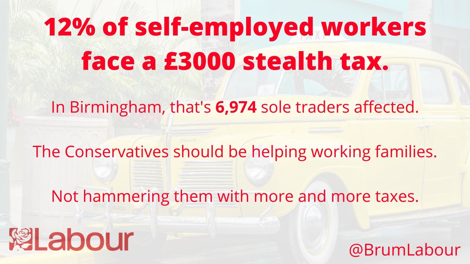 self employed stealth tax